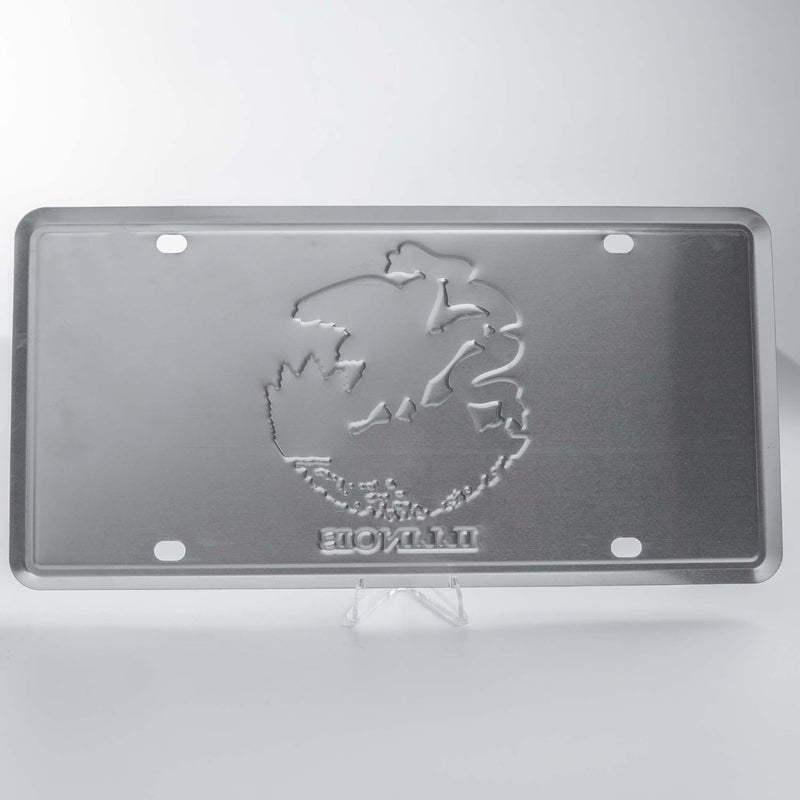 Pickwicks Illinois State Flag License Plate – Embossed Aluminum – Prairie State Pride – Decorative Car Tag – 6”x12” Novelty Metal Sign (Illinois) - Image 3